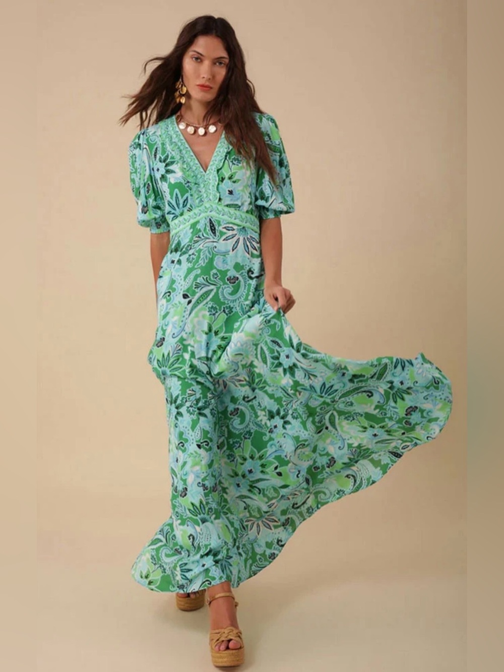 Beautiful Hale Bob Daisy Maxi Dress Size Medium